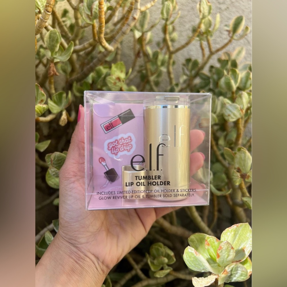 Stanley Cup Lip Gloss Holder ( e.l.f. Tumbler Lip Oil Holder - Honey Talks)